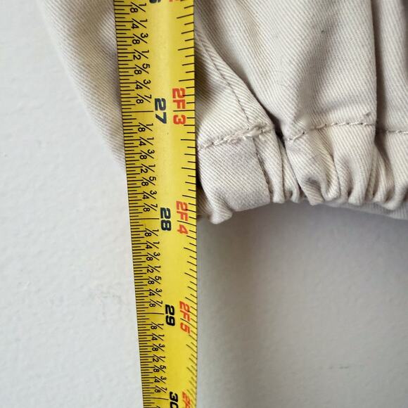 Banana Republic Authentic Chino Drawstring Hem Cargo Pants Beige Size 14 - Picture 10 of 10